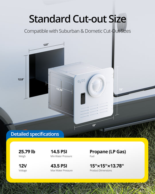 RV Tankless Water Heater 78,000 Highest BTU
