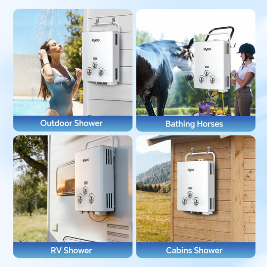 Eyoo 5L 34000 BTU Portable Propane Water Heater Outdoor