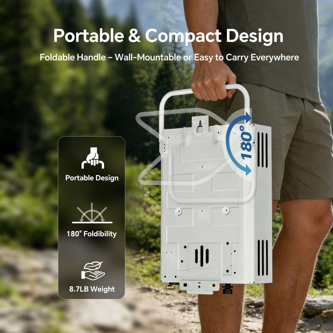Eyoo 5L 34000 BTU Portable Propane Water Heater Outdoor